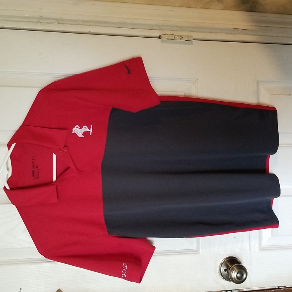 Youth Small Nike Drifit Kent Ohio Rough Riders Golf Shirt